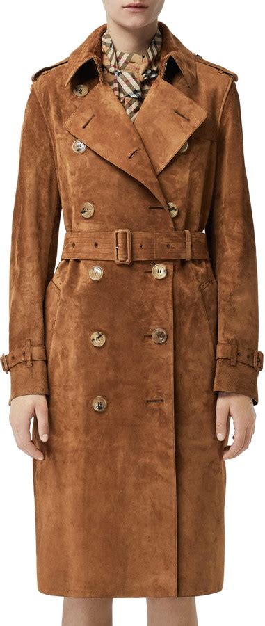 burberry haddington suede trench coat|Burberry Haddington Suede Trench Coat .